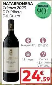 Alcampo Matarromera - crianza 2023 d.o. ribera del duero oferta