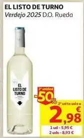Alcampo Rueda - el listo de turno oferta