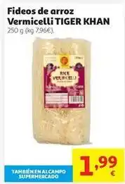 Alcampo Tiger khan - fideos de arroz vermicelli oferta