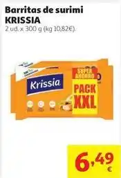 Alcampo Krissia - barritas de surimi oferta