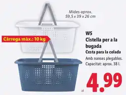 Lidl W5 Cistella per a la bugada oferta