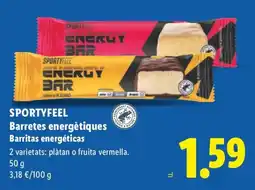 Lidl Sportyfeel energy bar oferta