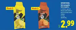 Lidl Sportyfeel gel energético oferta