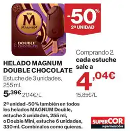 Supercor magnum helado double chocolate oferta