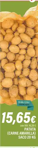 Cash Ifa Patata (carne amarilla) oferta