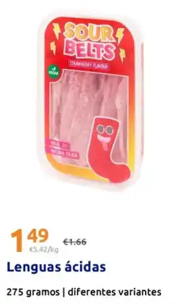 Action Sour Belts Lenguas ácidas oferta