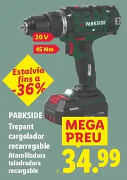 Lidl Parkside trepant cargolador recarregable atornilladora taladradora recargable oferta