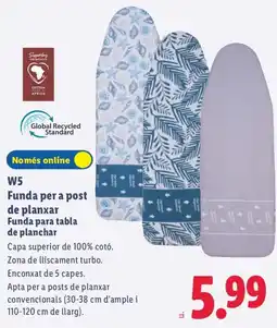 Lidl W5 Funda per a post de planxar oferta