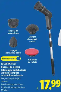 Lidl Silvercrest raspall de neteja telescòpic amb bateria oferta