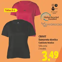 Lidl Crivit samarreta tècnica camiseta tècnica oferta