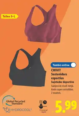 Lidl Crivit Sostenidors esportius oferta