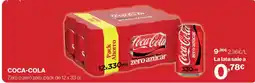 Supercor Coca-Cola zero azúcar oferta