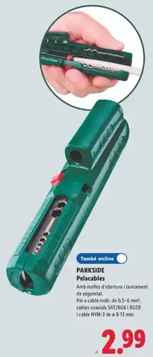 Lidl Parkside pelcables oferta