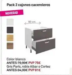 Bricoking Pack 2 cajones caceroleros oferta