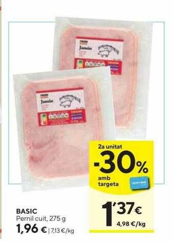Caprabo Basic Pernil Cuit oferta