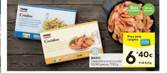 Caprabo Basic Llagostins Crus O Cuits oferta