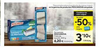 Caprabo Pescanova Filets De Bacallá oferta