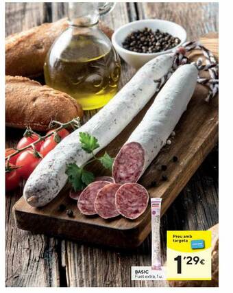 Caprabo Basic Fuet Extra oferta