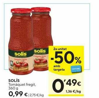 Caprabo Solis Tomàquet Fregit oferta