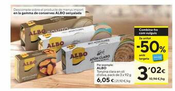 Caprabo Albo Tonyina Clara En Oli D'oliva oferta