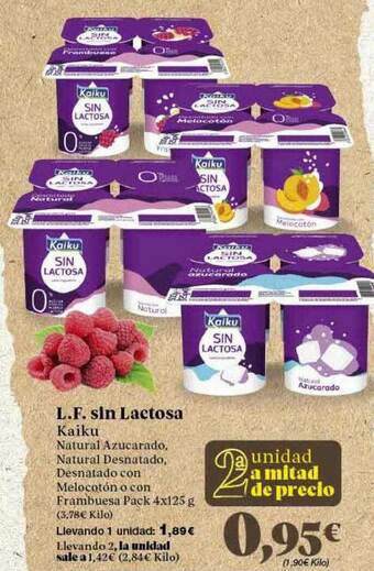 Gadis L.f. Sin Lactosa Kaiku oferta