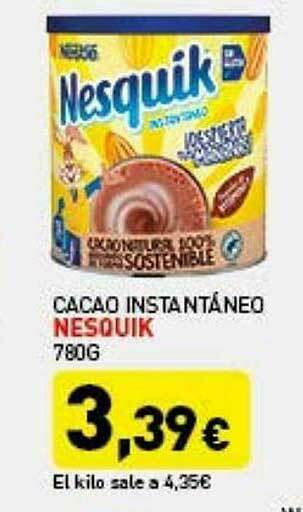 Hiperber Cacao Instantáneo Nesquik oferta