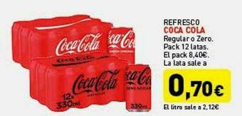 Hiperber Refresco Coca Cola Regular O Zero oferta