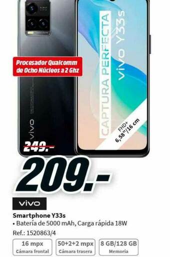 MediaMarkt Vivo Smartphone Y33s oferta