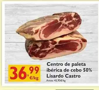 Supermercados La Despensa Centro De Paleta Ibérica De Cebo 50% Lisardo Castro oferta