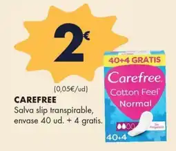 Supermercados Lupa Carefree Salva slip transpirable oferta
