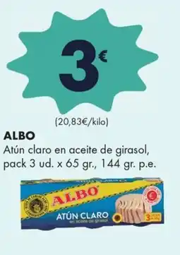 Supermercados Lupa Albo atún claro en aceite de girasol oferta