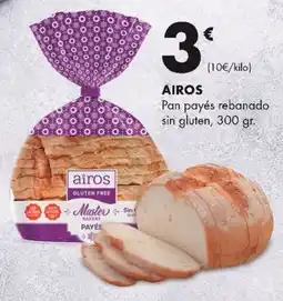 Supermercados Lupa airos pan payés rebanado oferta