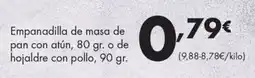 Supermercados Lupa Empanadilla de masa de pan con atún o de hojaldre con pollo oferta