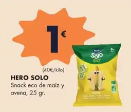 Supermercados Lupa Hero solo snack eco de maíz y avena oferta
