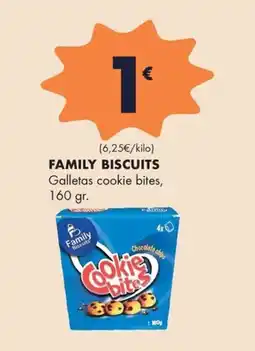 Supermercados Lupa Family Biscuits Cookie bites oferta