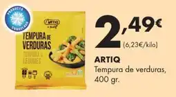Supermercados Lupa Artiq tempura de verduras oferta