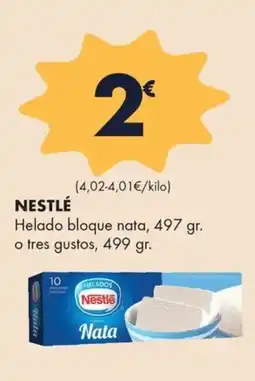 Supermercados Lupa Nestlé Helado bloque nata oferta