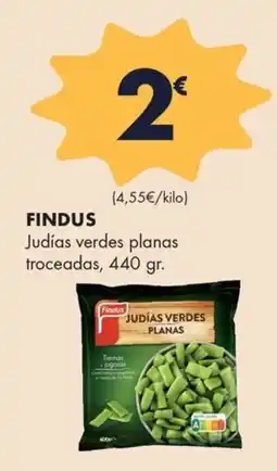 Supermercados Lupa Findus judías verdes planas troceadas oferta