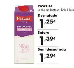 Supermercados Lupa Pascual leche sin lactosa oferta