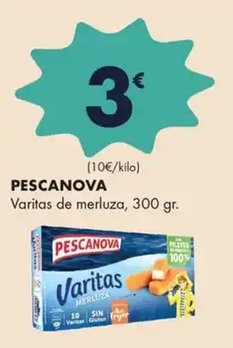 Supermercados Lupa Pescanova varitas de merluza oferta
