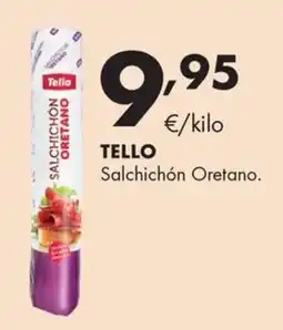 Supermercados Lupa Tello Salchichón Oretano oferta