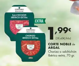 Supermercados Lupa Corte Noble chorizo ibérico extra oferta