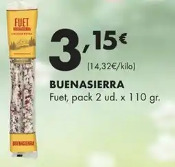 Supermercados Lupa Buenasierra Fuet oferta