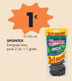 Supermercados Lupa Spontex estropajo inox oferta