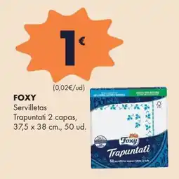 Supermercados Lupa Foxy servilletas trapuntati 2 capas oferta