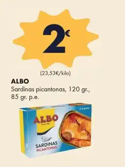 Supermercados Lupa Albo sardinas picantonas oferta