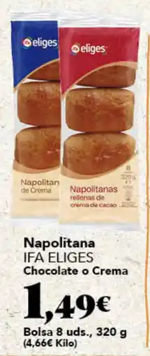 Gadis Ifa eliges napolitana chocolate o crema oferta