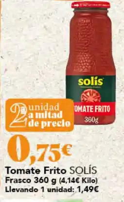 Gadis Tomate Frito SOLÍS oferta