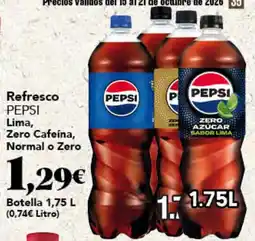 Gadis Pepsi lima, zero cafeína, normal o zero oferta