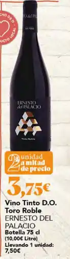 Gadis Ernesto del Palacio vino tinto d.o. toro roble oferta